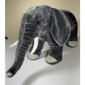 Melissa & Doug 36" Long & 17" Tall Giant Lifelike Elephant Plush Stuffed Animal